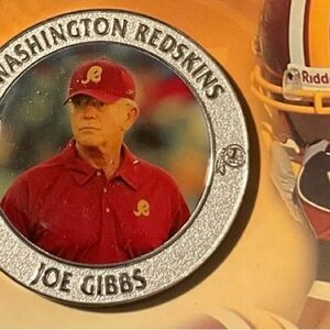 Joe Gibbs Past To Present 75th Anniversary 2” Medallion Coin Washington Redskins